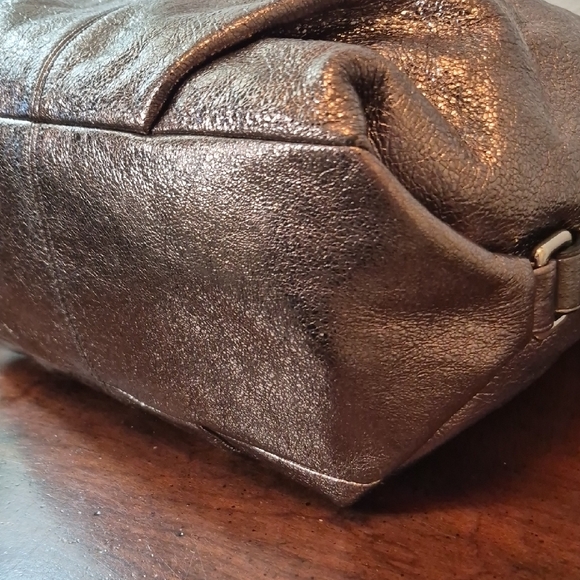 Coach Metallic Bronze Shoulder Bag with Wallet F17165 - Picture 5 of 15